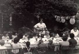 essen im garten