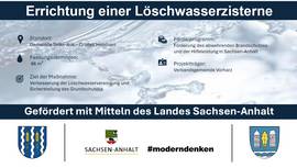Errichtung einer Löschwasserzisterne Werbeplakat