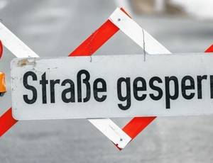 strasse gesperrt