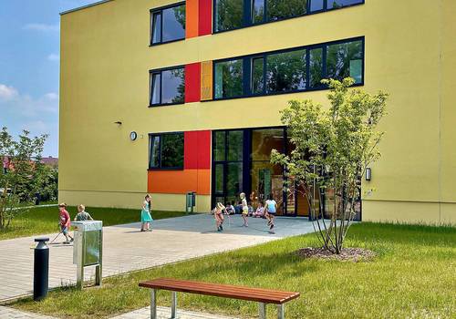 Das Gebäude der Grundschule Wegeleben wurde im Januar 2021 nach grundhafter Sanierung wieder bezogen.